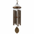 Carillon éolien 75 cm en métal brun avec tubes sonores - décoration suspendue