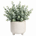 Plante artificielle en pot 60 cm feuillage d’eucalyptus vert en céramique décorative